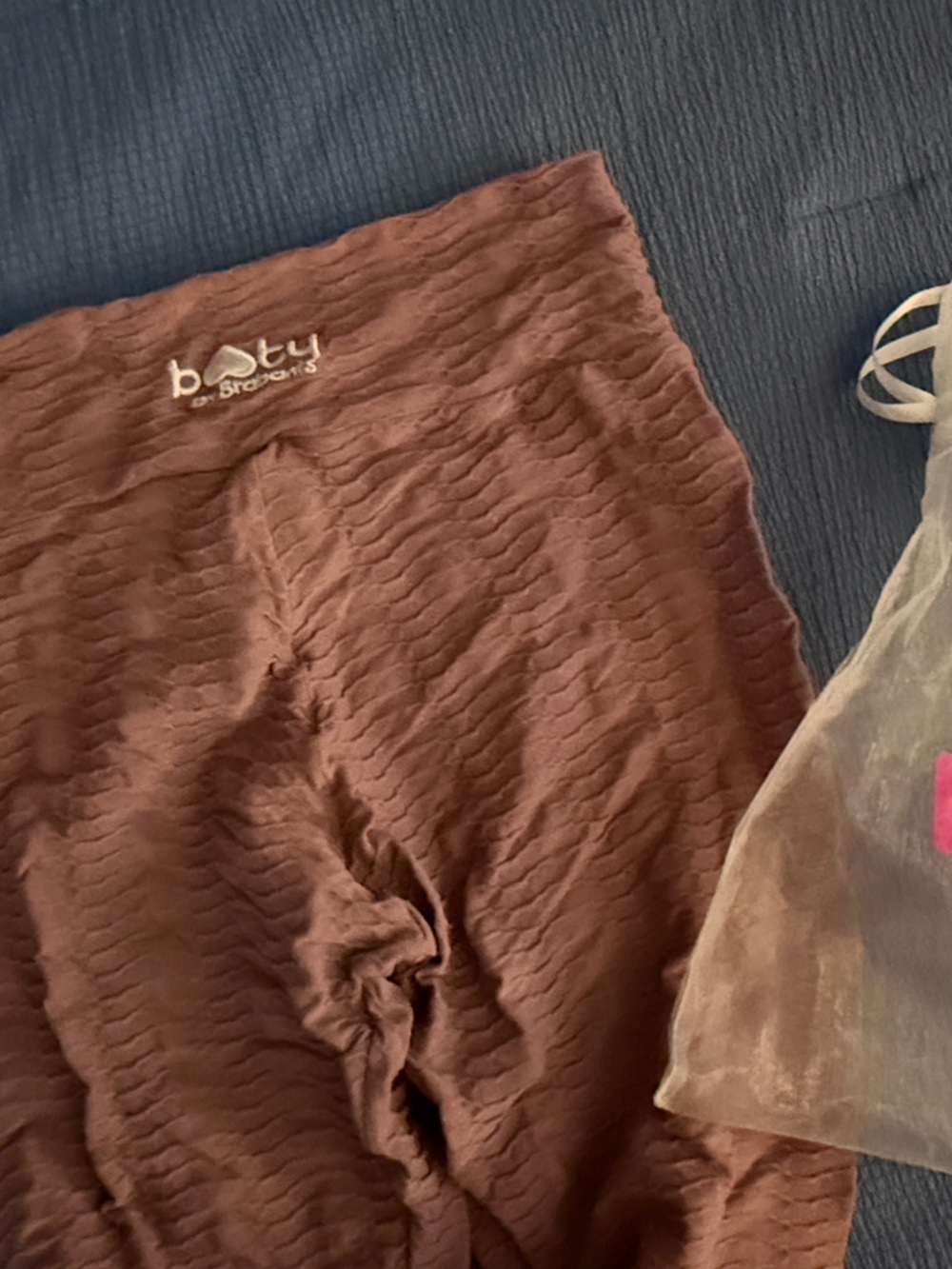 Booty by Brabants Brown Textured Leggings